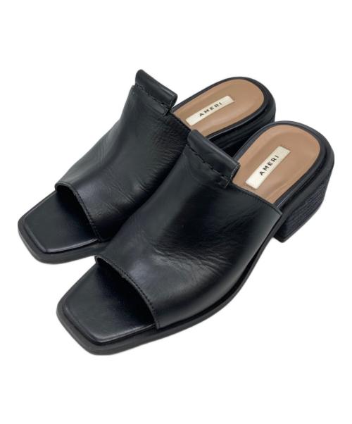 Ameri（アメリ）AMERI (アメリ) TAB EASY SANDAL タブ イージー サンダル ブラック サイズ:Sの古着・服飾アイテム