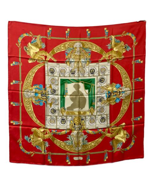 HERMES（エルメス）HERMES (エルメス) シルクスカーフ ガルニエへの賛辞 HOMMAGE A CHARLES レッドの古着・服飾アイテム