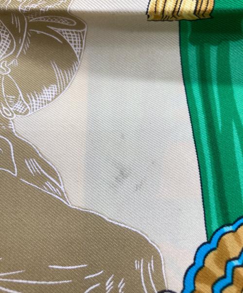 HERMES（エルメス）HERMES (エルメス) シルクスカーフ ガルニエへの賛辞 HOMMAGE A CHARLES レッドの古着・服飾アイテム