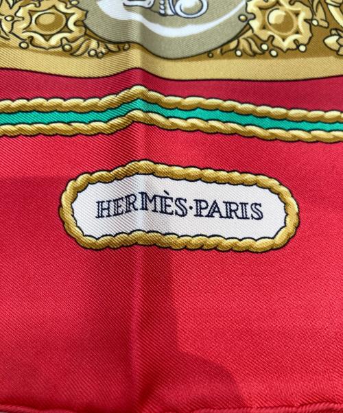HERMES（エルメス）HERMES (エルメス) シルクスカーフ ガルニエへの賛辞 HOMMAGE A CHARLES レッドの古着・服飾アイテム