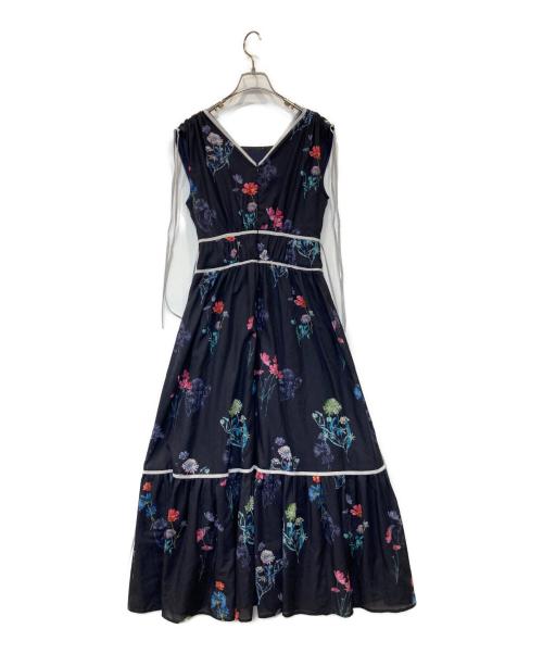 Snidel（スナイデル）Snidel (スナイデル) フラワードロストディティールワンピース SWFO254120 ネイビーの古着・服飾アイテム