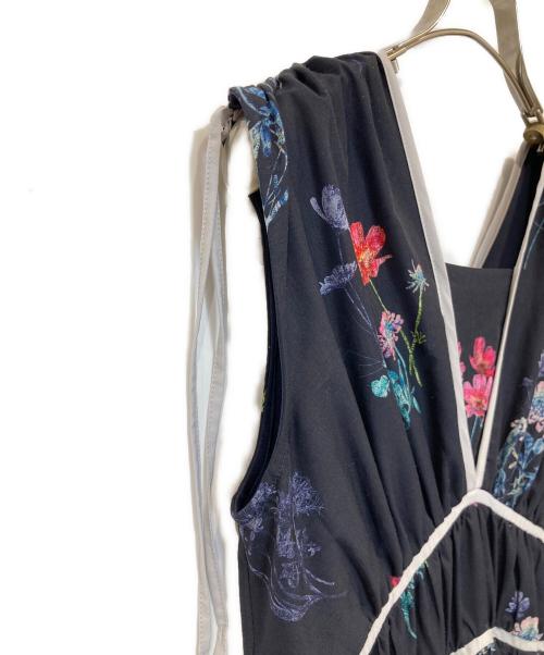 Snidel（スナイデル）Snidel (スナイデル) フラワードロストディティールワンピース SWFO254120 ネイビーの古着・服飾アイテム