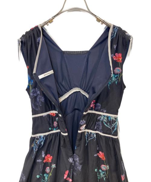 Snidel（スナイデル）Snidel (スナイデル) フラワードロストディティールワンピース SWFO254120 ネイビーの古着・服飾アイテム