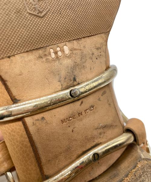 CELINE（セリーヌ）CELINE (セリーヌ) Slouch Equestrian Boots スラウチ・イクエストリアン・ブーツ ベージュ サイズ:38の古着・服飾アイテム