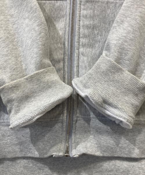 stussy（ステューシー）stussy (ステューシー) ベーシックロゴプリントジップパーカー グレー サイズ:Mの古着・服飾アイテム
