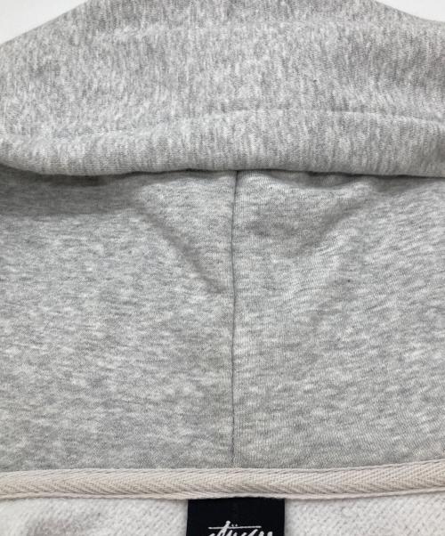 stussy（ステューシー）stussy (ステューシー) ベーシックロゴプリントジップパーカー グレー サイズ:Mの古着・服飾アイテム