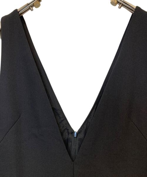 Noble（ノーブル）Noble (ノーブル) ストレートVネックワンピース ブラック サイズ:36の古着・服飾アイテム