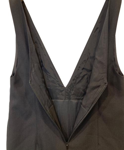 Noble（ノーブル）Noble (ノーブル) ストレートVネックワンピース ブラック サイズ:36の古着・服飾アイテム