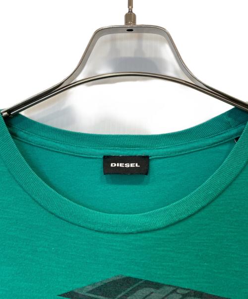 DIESEL（ディーゼル）DIESEL (ディーゼル) プリントTシャツ グリーン サイズ:Mの古着・服飾アイテム