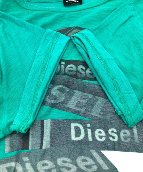 DIESEL（ディーゼル）DIESEL (ディーゼル) プリントTシャツ グリーン サイズ:Mの古着・服飾アイテム