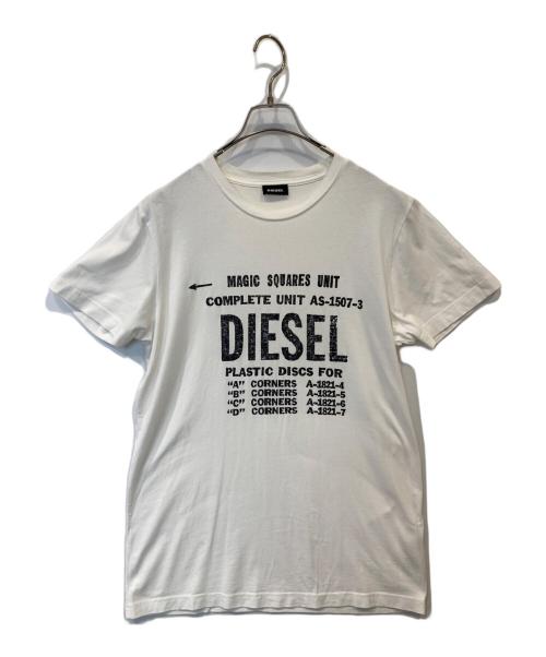 DIESEL（ディーゼル）DIESEL (ディーゼル) プリントTシャツ ホワイト サイズ:Lの古着・服飾アイテム