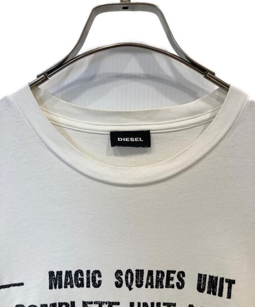 DIESEL（ディーゼル）DIESEL (ディーゼル) プリントTシャツ ホワイト サイズ:Lの古着・服飾アイテム