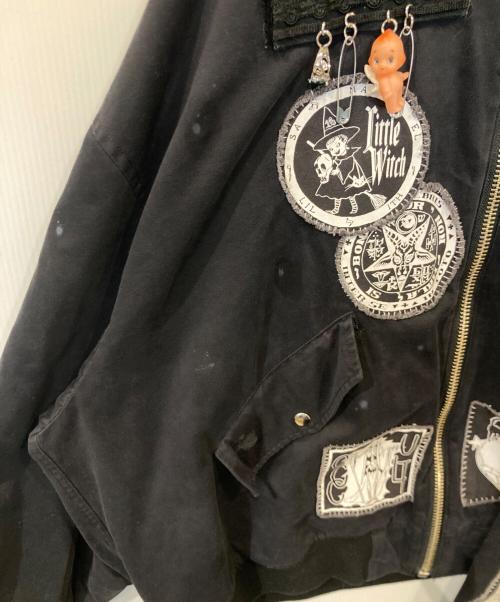 KIDILL（キディル）KIDILL (キディル) PATCH MA-1 JACKET　KL793 ブラック サイズ:FREEの古着・服飾アイテム