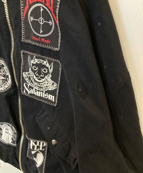 KIDILL（キディル）KIDILL (キディル) PATCH MA-1 JACKET　KL793 ブラック サイズ:FREEの古着・服飾アイテム