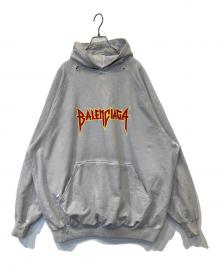 BALENCIAGA（バレンシアガ）の古着「Metal Hoodie Oversized メタル フーディー オーバーサイズド」｜グレー