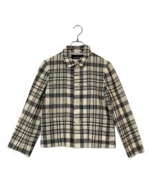 COMME des GARCONS tricot（コムデギャルソントリコ）の古着「チェックジャケット　TJ-020040」｜ベージュ×ブラック