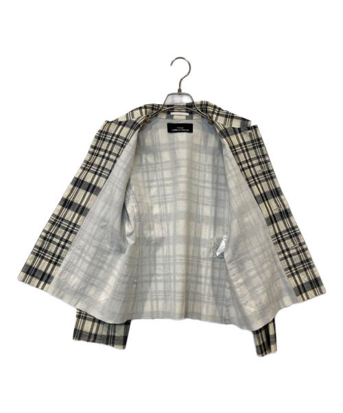 COMME des GARCONS tricot（コムデギャルソントリコ）COMME des GARCONS tricot (コムデギャルソントリコ) チェックジャケット　TJ-020040 ベージュ×ブラック サイズ:不明の古着・服飾アイテム