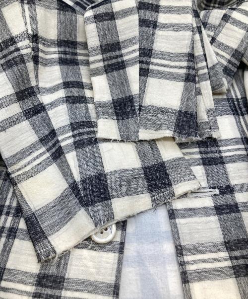COMME des GARCONS tricot（コムデギャルソントリコ）COMME des GARCONS tricot (コムデギャルソントリコ) チェックジャケット　TJ-020040 ベージュ×ブラック サイズ:不明の古着・服飾アイテム