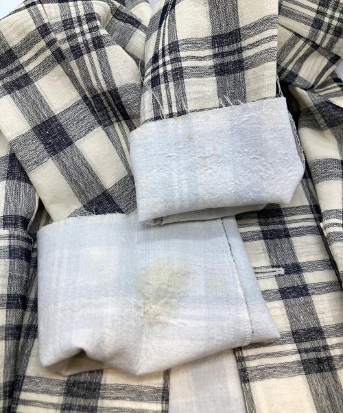 COMME des GARCONS tricot（コムデギャルソントリコ）COMME des GARCONS tricot (コムデギャルソントリコ) チェックジャケット　TJ-020040 ベージュ×ブラック サイズ:不明の古着・服飾アイテム