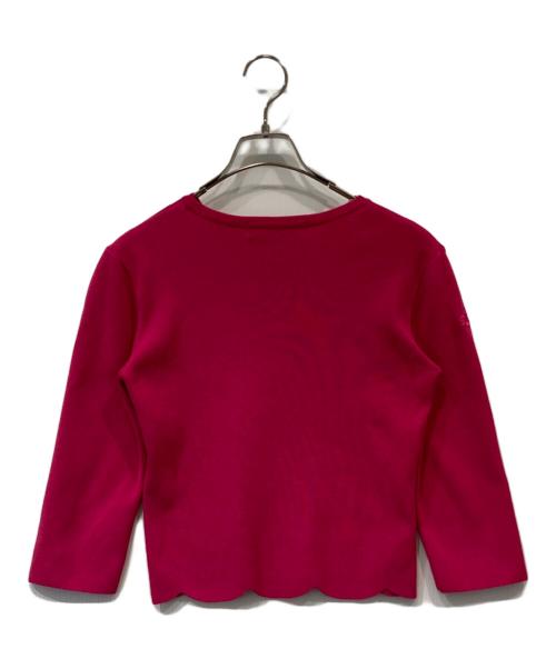 BORDERS at BALCONY（ボーダーズアットバルコニー）BORDERS AT BALCONY (ボーダーズアットバルコニー) クルーネックニット　BD2411 ピンク サイズ:38の古着・服飾アイテム