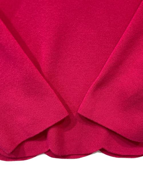 BORDERS at BALCONY（ボーダーズアットバルコニー）BORDERS AT BALCONY (ボーダーズアットバルコニー) クルーネックニット　BD2411 ピンク サイズ:38の古着・服飾アイテム