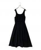 BORDERS at BALCONYボーダーズアットバルコニー）の古着「SUSPENDER JUMPER SKIRT（サスペンダー付きジャンパースカート）　BD2511-3E-23」｜ブラック