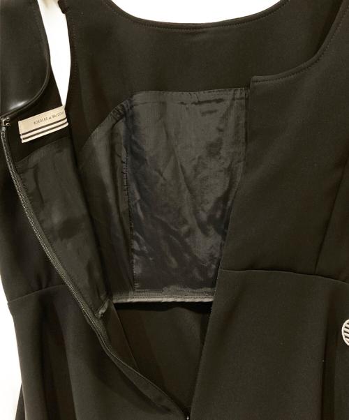 BORDERS at BALCONY（ボーダーズアットバルコニー）BORDERS AT BALCONY (ボーダーズアットバルコニー) SUSPENDER JUMPER SKIRT（サスペンダー付きジャンパースカート）　BD2511-3E-23 ブラック サイズ:36の古着・服飾アイテム