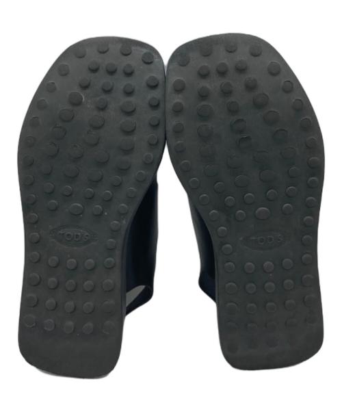 TOD'S（トッズ）TOD'S (トッズ) ダブルバックルサンダル ブラック サイズ:36 1/2の古着・服飾アイテム