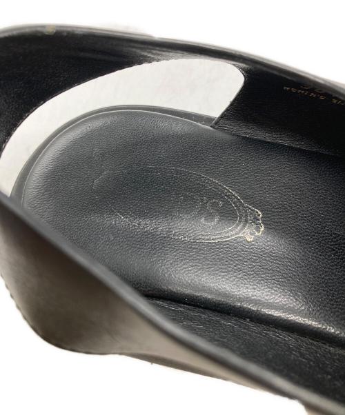 TOD'S（トッズ）TOD'S (トッズ) ダブルバックルサンダル ブラック サイズ:36 1/2の古着・服飾アイテム