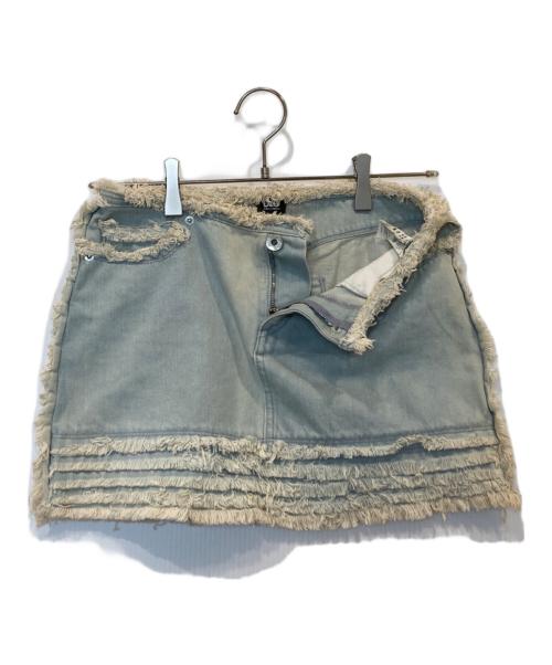 D&G（ディーアンドジー）D&G (ディーアンドジー) ショートデニムスカート ブルー サイズ:23の古着・服飾アイテム