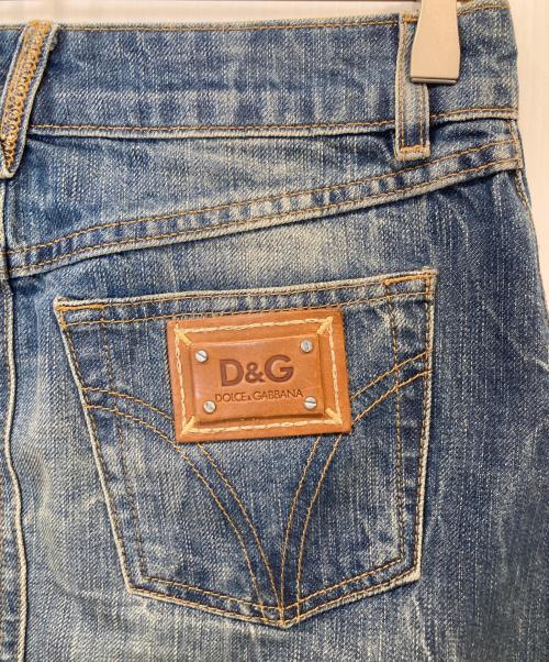 DOLCE & GABBANA（ドルチェ＆ガッバーナ）DOLCE & GABBANA (ドルチェ＆ガッバーナ) デニムスカート インディゴ サイズ:23の古着・服飾アイテム