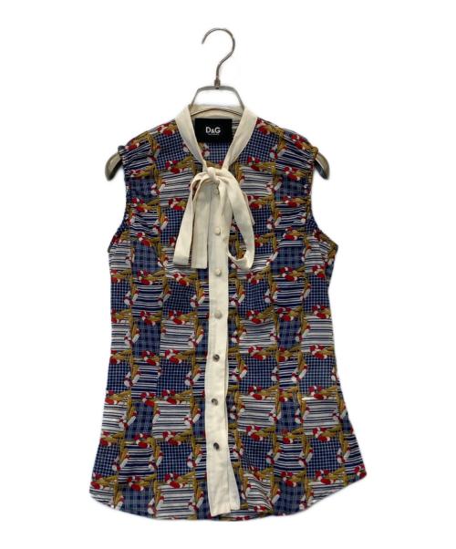 DOLCE & GABBANA（ドルチェ＆ガッバーナ）DOLCE & GABBANA (ドルチェ＆ガッバーナ) ノースリーブブラウス マルチカラー サイズ:36の古着・服飾アイテム