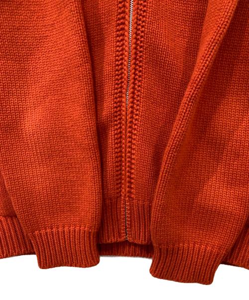 gold（ゴールド）GOLD (ゴールド) LOW GAUZE ZIP SWEATER（ローガーゼジップセーター）GL90222 オレンジ サイズ:Lの古着・服飾アイテム