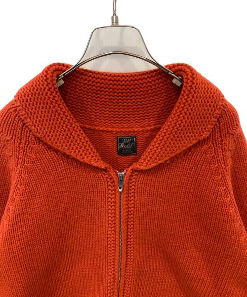 gold（ゴールド）GOLD (ゴールド) LOW GAUZE ZIP SWEATER（ローガーゼジップセーター）GL90222 オレンジ サイズ:Lの古着・服飾アイテム