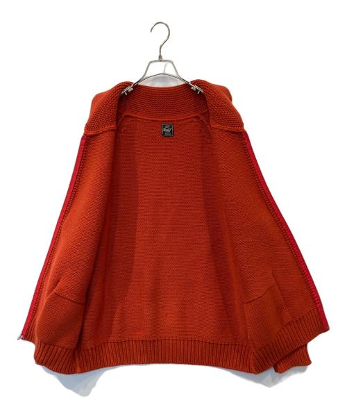 gold（ゴールド）GOLD (ゴールド) LOW GAUZE ZIP SWEATER（ローガーゼジップセーター）GL90222 オレンジ サイズ:Lの古着・服飾アイテム