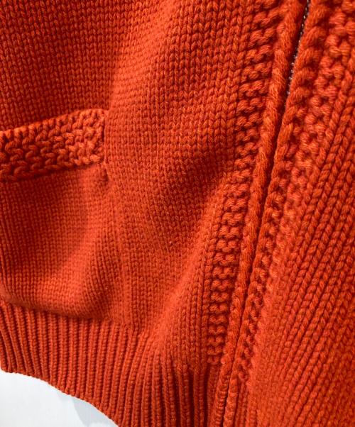 gold（ゴールド）GOLD (ゴールド) LOW GAUZE ZIP SWEATER（ローガーゼジップセーター）GL90222 オレンジ サイズ:Lの古着・服飾アイテム