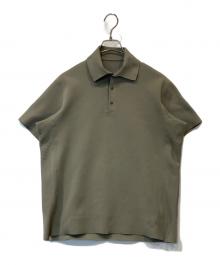 DESCENTE（デサント）の古着「フュージョンニット ポロシャツ　DJMRGA03」｜ベージュ