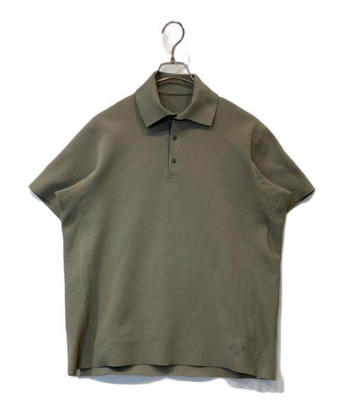 DESCENTE（デサント）DESCENTE (デサント) フュージョンニット ポロシャツ　DJMRGA03 ベージュ サイズ:Mの古着・服飾アイテム