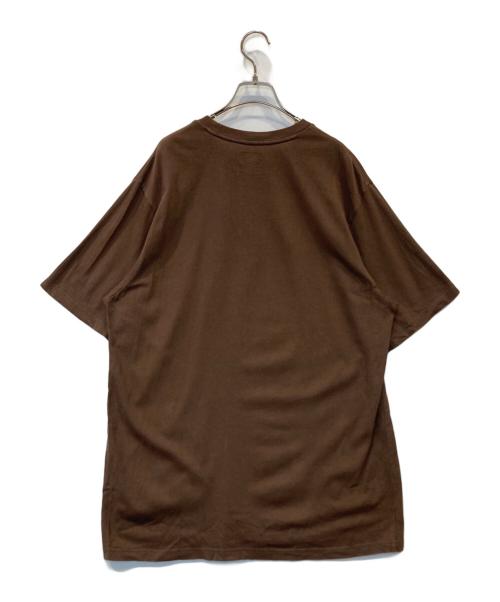 SUPREME（シュプリーム）Supreme (シュプリーム) 21ss world famous 刺繍 Tシャツ ブラウン サイズ:Lの古着・服飾アイテム