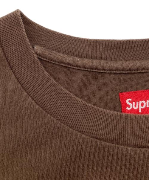 SUPREME（シュプリーム）Supreme (シュプリーム) 21ss world famous 刺繍 Tシャツ ブラウン サイズ:Lの古着・服飾アイテム