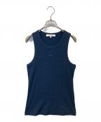 maison kitsuneメゾンキツネ）の古着「タンクトップ　OW00604KJ0134」｜ネイビー