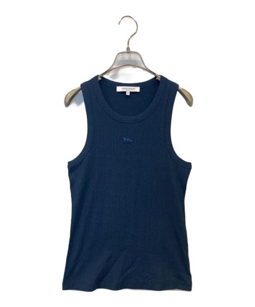 maison kitsune（メゾンキツネ）maison kitsune (メゾンキツネ) タンクトップ　OW00604KJ0134 ネイビー サイズ:Mの古着・服飾アイテム