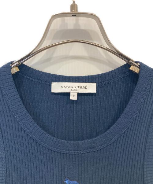 maison kitsune（メゾンキツネ）maison kitsune (メゾンキツネ) タンクトップ　OW00604KJ0134 ネイビー サイズ:Mの古着・服飾アイテム