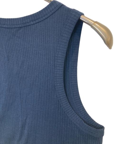 maison kitsune（メゾンキツネ）maison kitsune (メゾンキツネ) タンクトップ　OW00604KJ0134 ネイビー サイズ:Mの古着・服飾アイテム