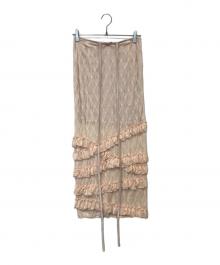 furfur（ファーファー）の古着「ランジェリーIラインスカート　RWCS252015」｜ピンク