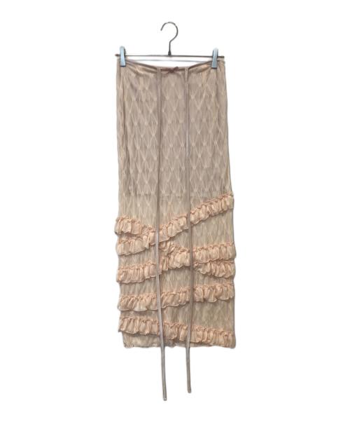 furfur（ファーファー）FURFUR (ファーファー) ランジェリーIラインスカート　RWCS252015 ピンク サイズ:ONEの古着・服飾アイテム