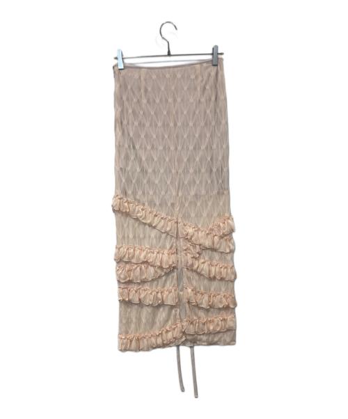 furfur（ファーファー）FURFUR (ファーファー) ランジェリーIラインスカート　RWCS252015 ピンク サイズ:ONEの古着・服飾アイテム