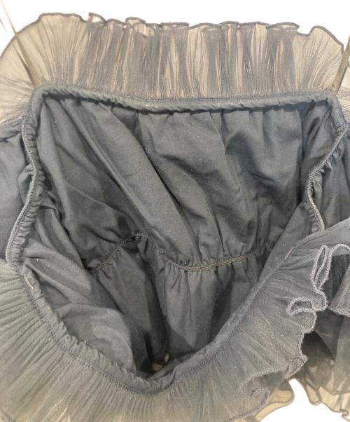 Snidel（スナイデル）Snidel (スナイデル) ボリュームギャザーフリルオフショルブラウス　SWFB231138 ブラック サイズ:ONEの古着・服飾アイテム