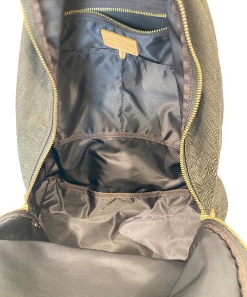 PORTER（ポーター）PORTER (ポーター) キャンバスレザーリュック ブラウンの古着・服飾アイテム