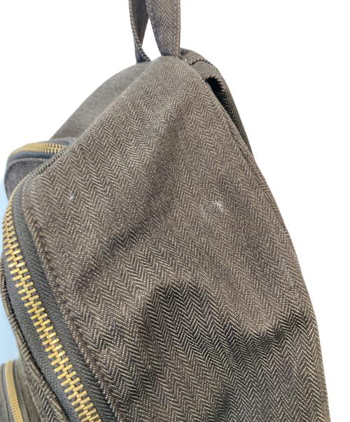 PORTER（ポーター）PORTER (ポーター) キャンバスレザーリュック ブラウンの古着・服飾アイテム